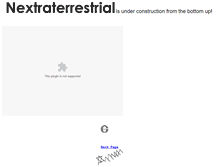 Tablet Screenshot of nextraterrestrial.com